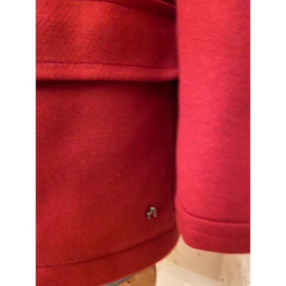 Italy Marina Rinaldi Sport Wool Blend Red Jacket L - Picture 5 of 5